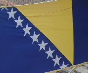 Puzzle Σημαία της Βοσνίας και Ερζεγοβίνης